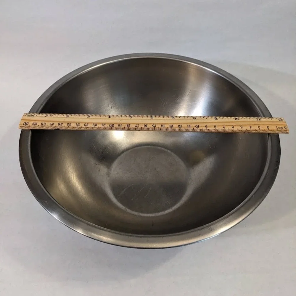 Vollrath Galloping Gourmet Stainless Steel Mixing Bowl 11.75 Inch Vintage USA